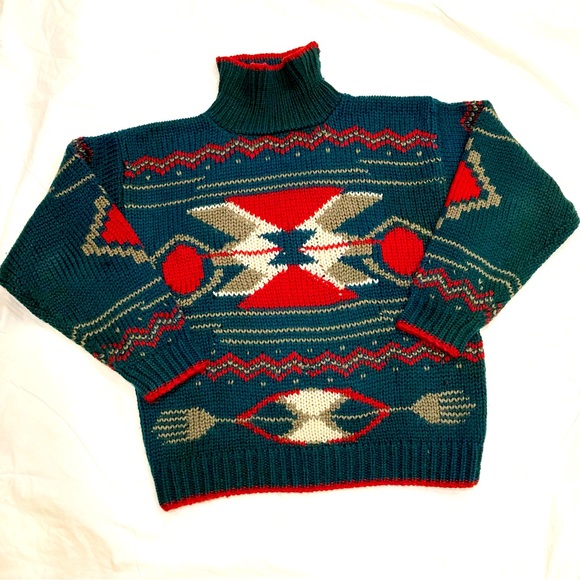 Vintage Other - Vintage Knit Grandpa Sweater | LARGE